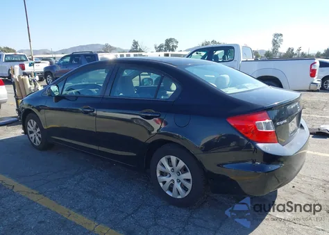 2012 Honda Civic Lx из США, поврежденный, VIN 19XFB2F5XCE350010